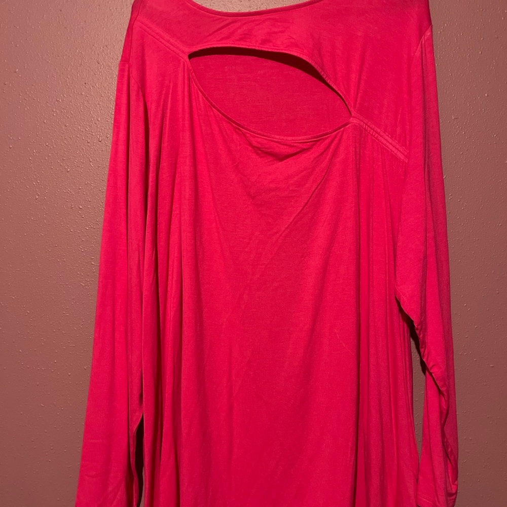 Hot Pink Long Sleeve Top